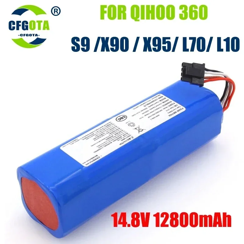 Original 12800mAh For Qihoo 360 X90 X95 S9 S10 Sweeping robot Original battery