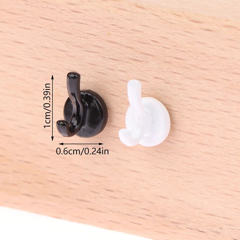 3pcs/set 1:12 Dollhouse Mini Clothes Hat Hook Dollhouse Simulation Wall Hook Model For 1/12 Dolls House Decor Accessories