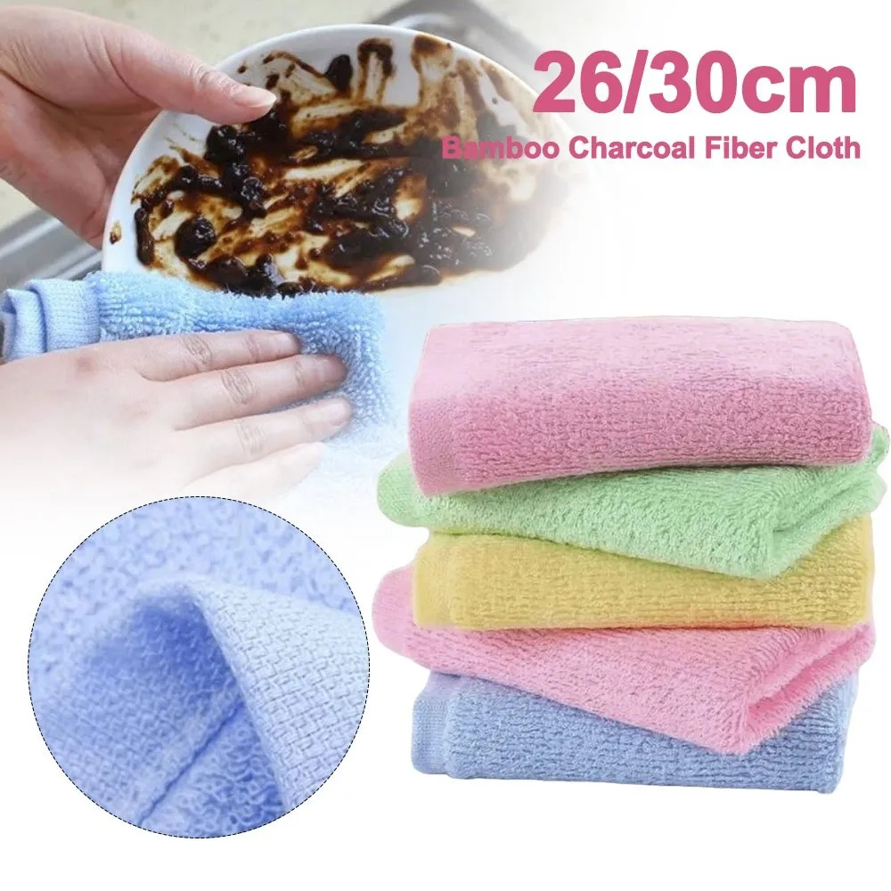 New Non-Stick Oil Dishwashing Cloth Absorbent Washable Cleaning Towel Reusable Thickened Kitchen Rag for Home Kitchen