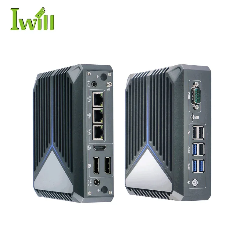 Low Power PXE Boot Thin Client 3 LAN Onboard J6412 Quad Core Processor Industrial Mini Pc Support WIFI And Lte 5G Module