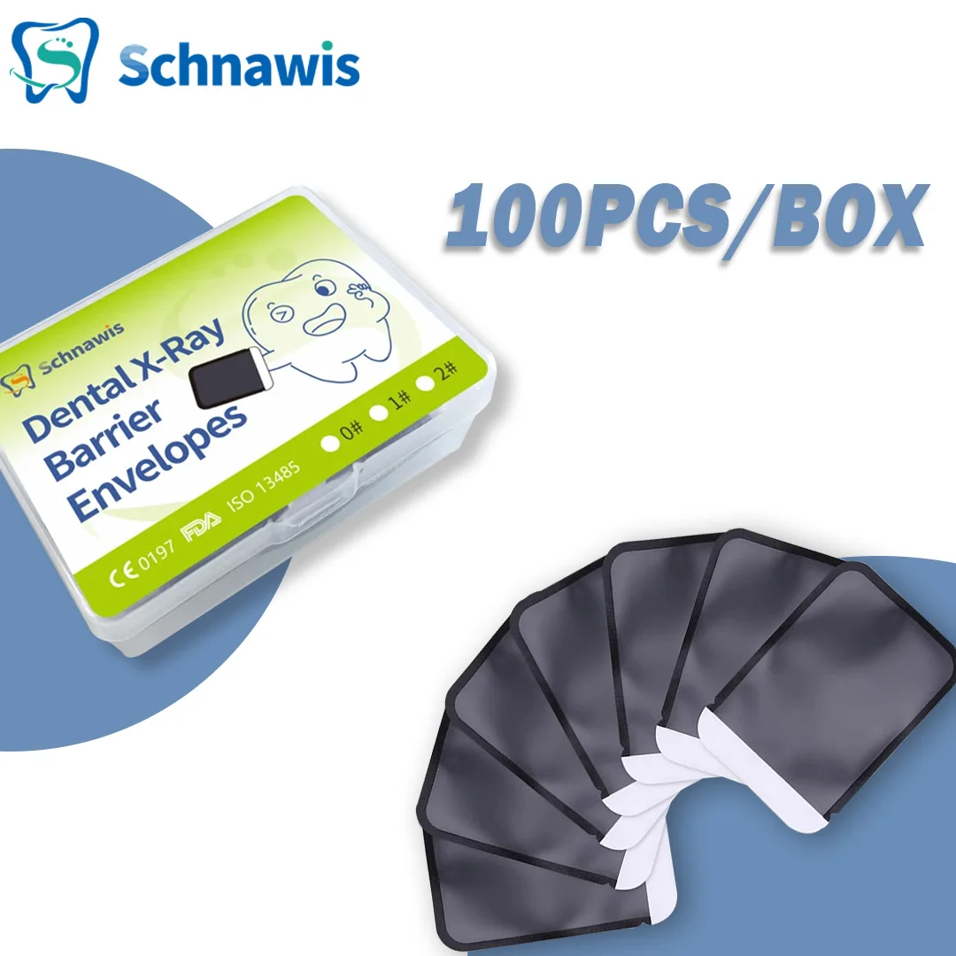 100Pcs/box Dental X-Ray ScanX Barrier Envelopes Suitable For 30x40 MM Teeth Piece Dentist Tool