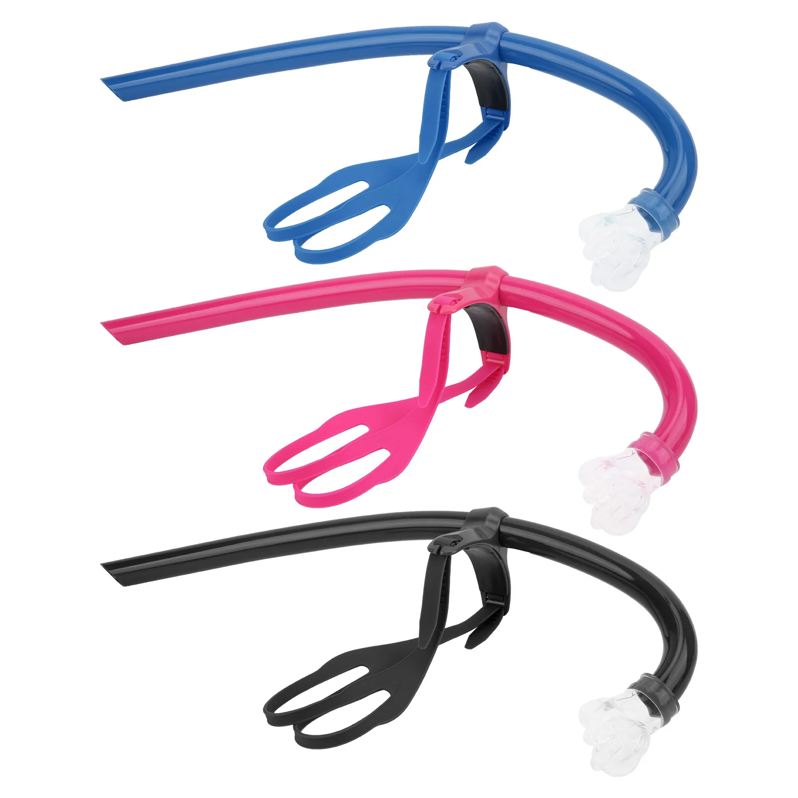 

Шноркель для плавания с фронтальным креплением и силиконовым мундштуком, снаряжение для тренировок по плаванию