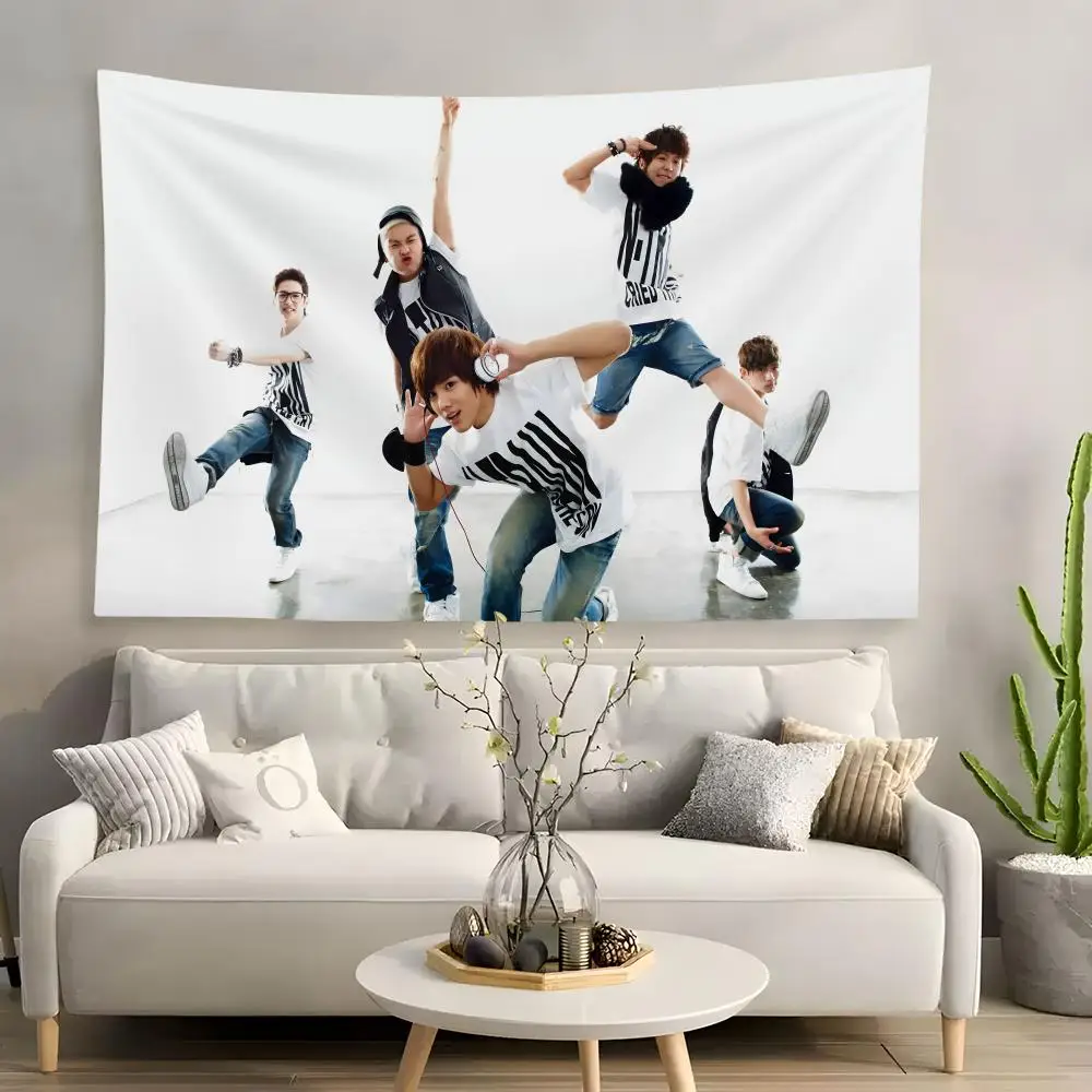 Pop Rock band One Direction Tapestry House Bedroom Living Bar Garden Microfiber Decoration Background