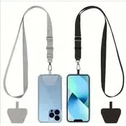 Mobile Phone Strap 2 Packs -2 × Adjustable Neck Strap, Universal Certificate Cross Body Phone Strap, Multifunctional Patch Phone