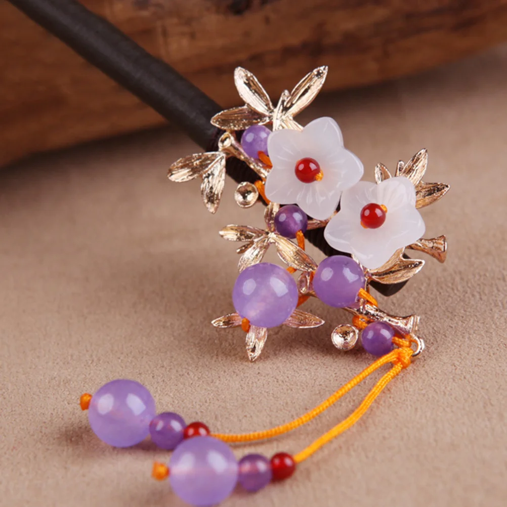 

Винтажная заколка для волос, традиционный китайский головной убор для одежды в стиле хань, легкая устойчивая к царапинам палочка для волос с кисточкой