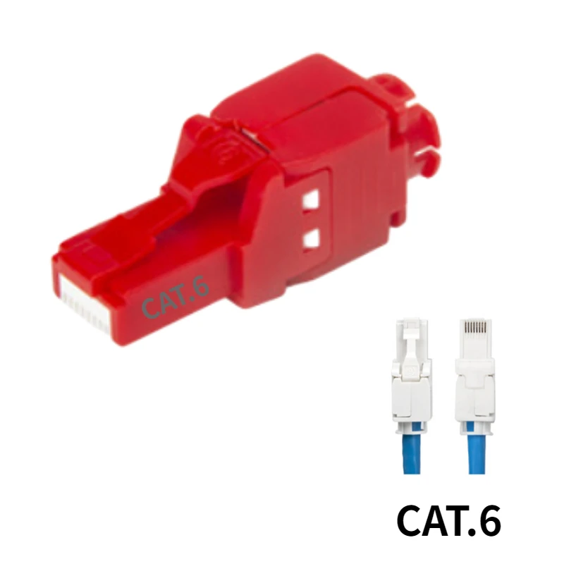 RJ45 CAT.6 contactless 8P8C network cable crystal head with LED light