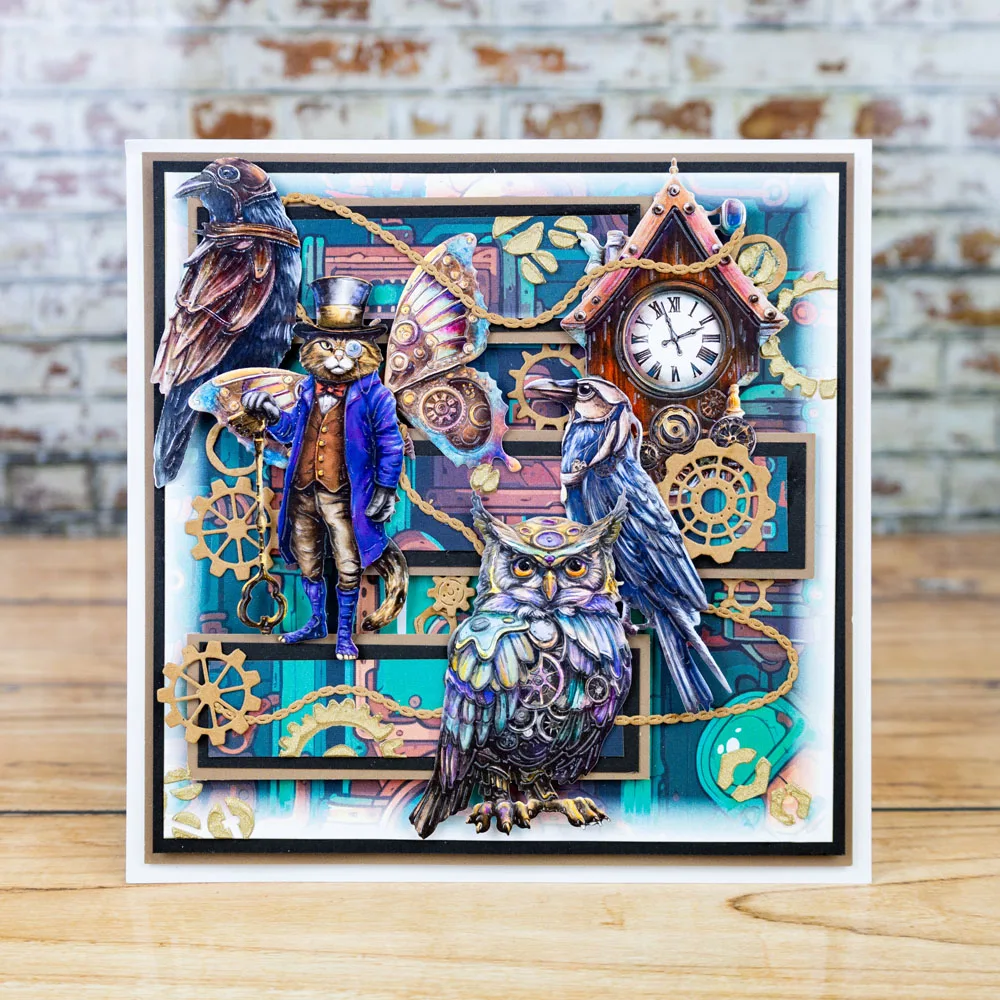 ختم القطع المعدنية لسكرابوكينغ ، رفرفة بالساعة ، كوربين ، وقت رافينا ، دودامين ، لانغدون ، أعمال البخار ، مذكرات ، استنسل الديكور #4