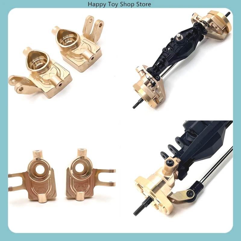 

MJX 1/12 H12Y H12Y+ RC Car Brass Front Steering Hub Metal Upgrade Spare Parts​