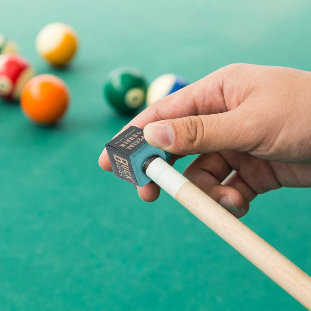 24 Pcs Powdered Pool Cue Billiard Chalk Cubes for Billiards Table Chocolate Accessories