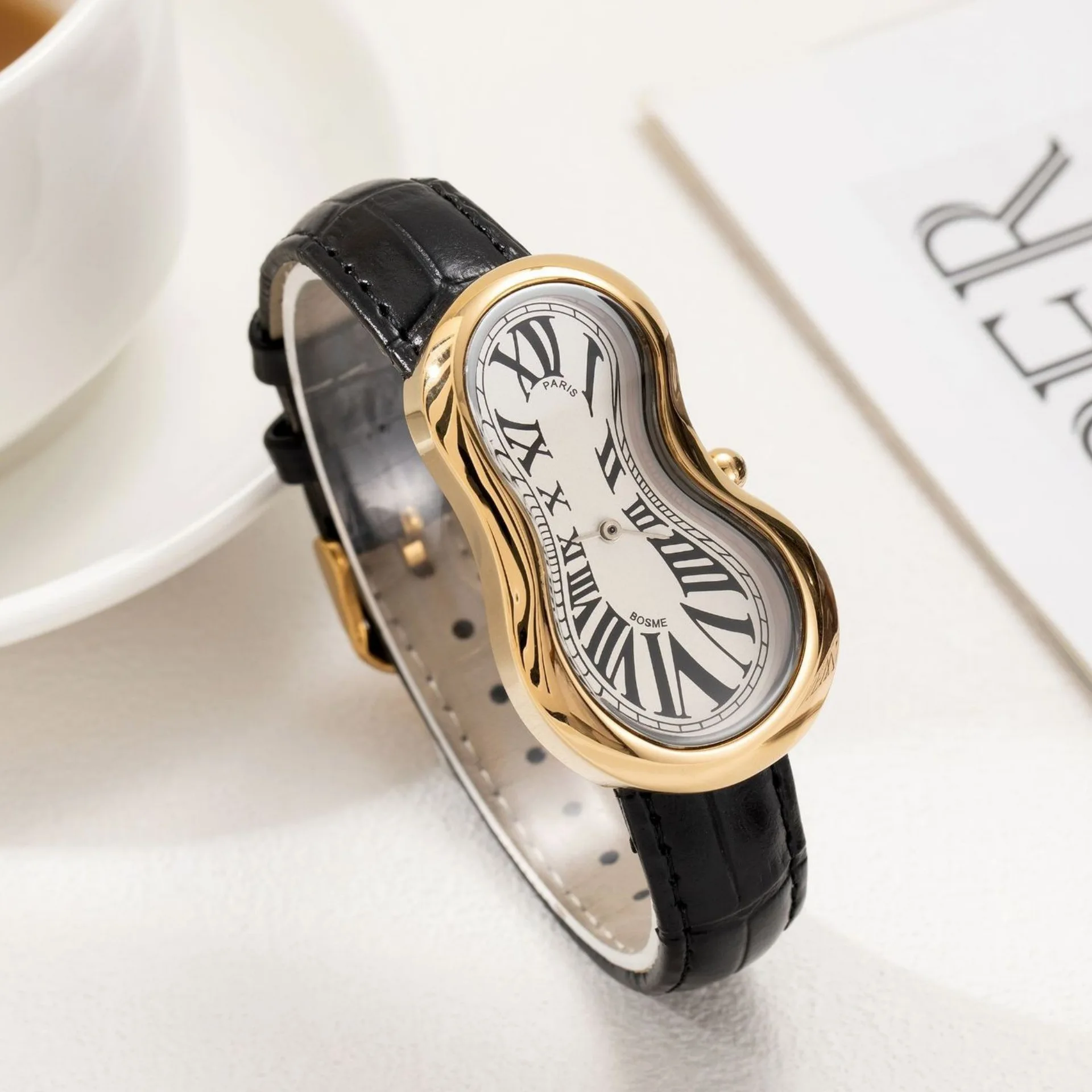 

Новые часы специальной формы Gourd Y2k витые часы для мужчин и женщин модные высококачественные водонепроницаемые кварцевые наручные часы в средневековом стиле