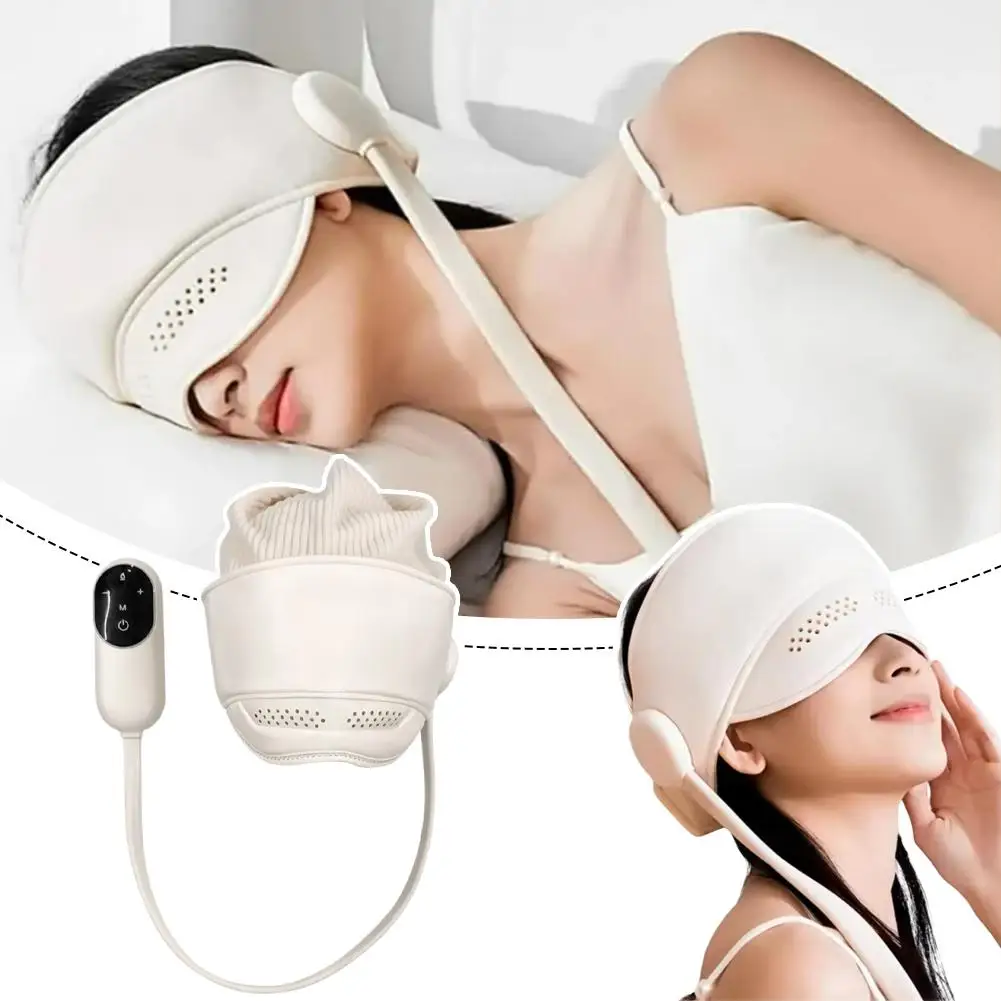 

Graphene Heating Head Massager Air Pressure Scalp Massage Eye Hot Compress Relaxation Sleep Aid Rechargeable Design