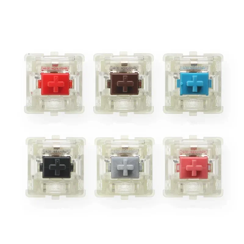 New Cherry MX Mechanical Keyboard Switch Silver Red Black Blue Brown Silent Pink Shaft Switch 3-pin Cherry Clear RGB Switch