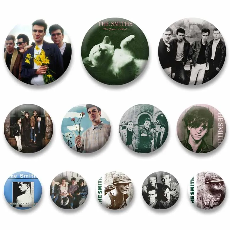 Rock Band The Smiths Brooch Music Album Queen Death Round Badge Fan Collection Jewelry Accessories Clothing Backpack Enamel Pins