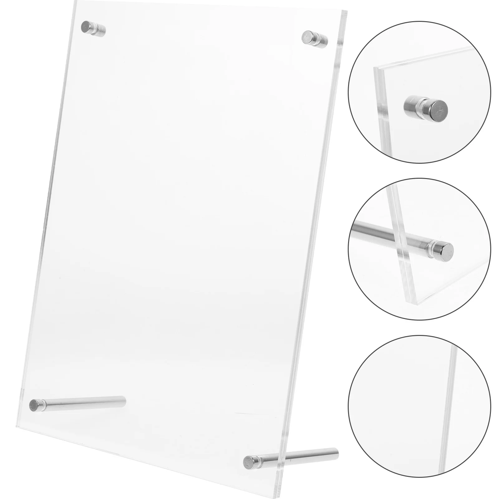 

Acrylic Photo Frame 8X10 Inch Clear Desktop Picture Frame For Certificate Award Display Wall Mountable Office Decor Holder Stand