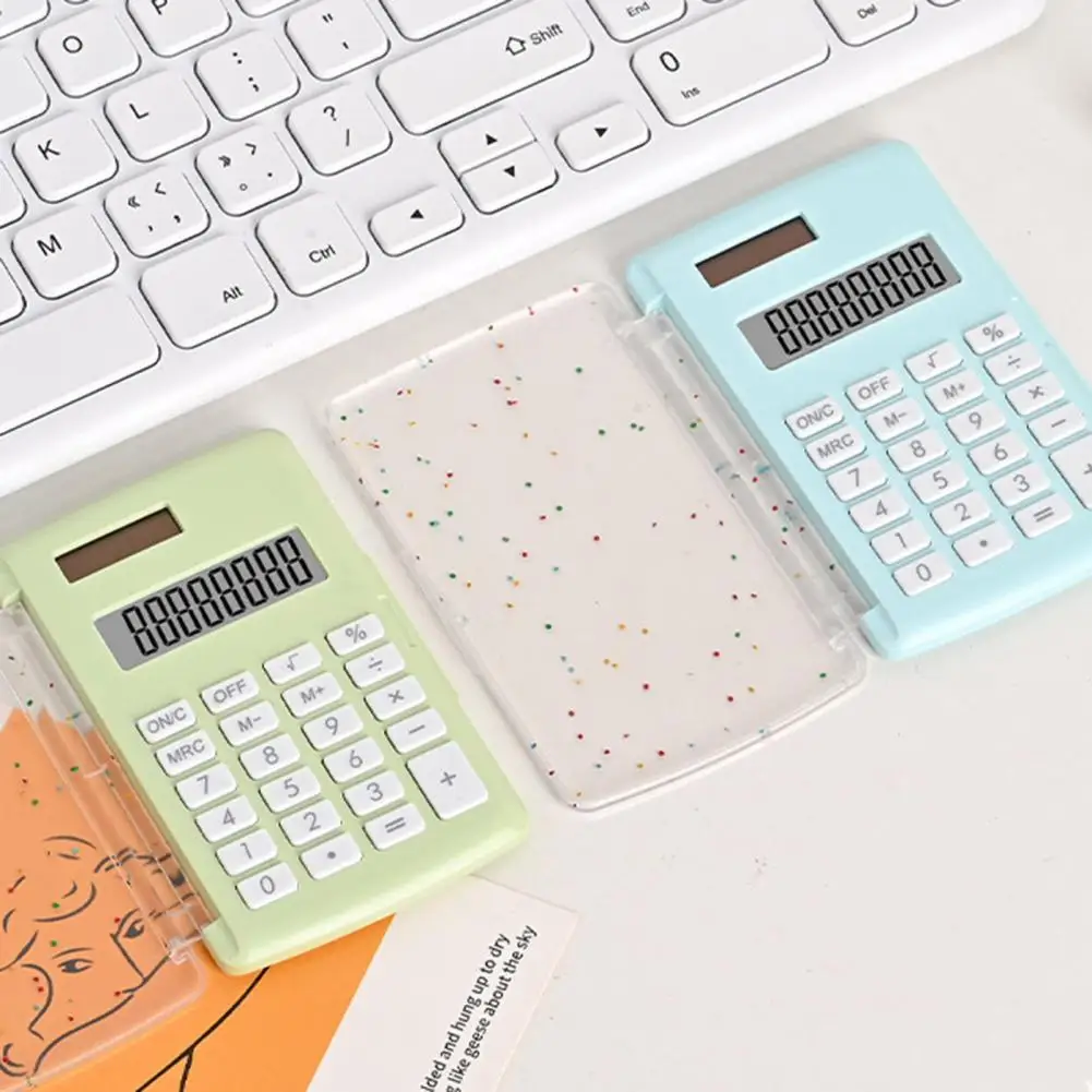 Lcd Display Calculator Portable Solar Battery Operated Desktop Calculator with Lcd Display 8 Digits Big Buttons Student Finance