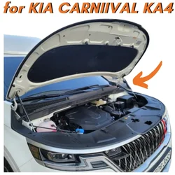 Resortes de fibra de carbono para capó delantero de coche Kia, resortes de elevación de Gas, amortiguadores de amortiguación, para Kia Carnival (KA4) 2020-2025, cantidad (2)