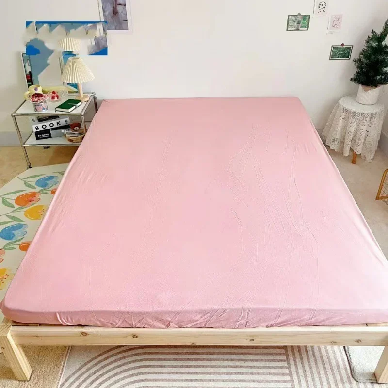 

Pure cotton knitted cotton mattress 100% cotton bed cover 360 ° fully enclosed bed cover Non-slip, comfortable, soft and