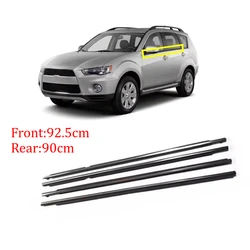4 Piece Chrome Outside Window Glass Rubber for Outlander 2007-2012 CW 5727A007 Window Weatherstrip for Peugeot 4007