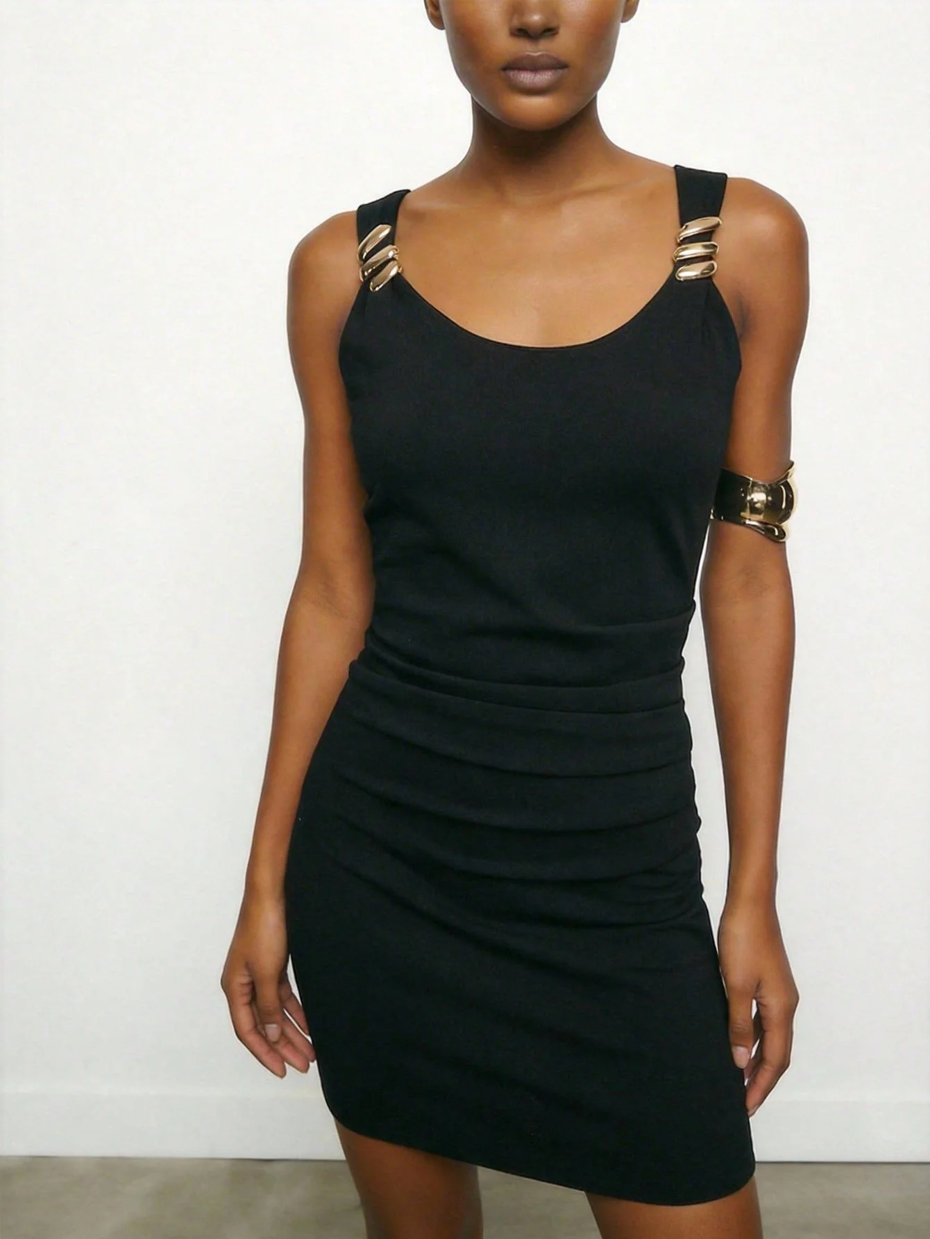 Street Fashion Rings - Ladies short dress mini dress halter