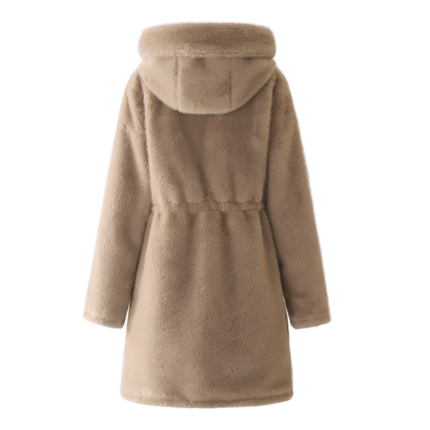 Women's Blue Windproof Mid-Length Parka real-life usage example in urban fall environment