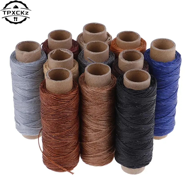 50 M/Roll Gewaxt Naaigaren Voor Leren Schoen Hand Naaien Ambachten Tool Hand Stiksels Voor Diy Lederen Naaien draad