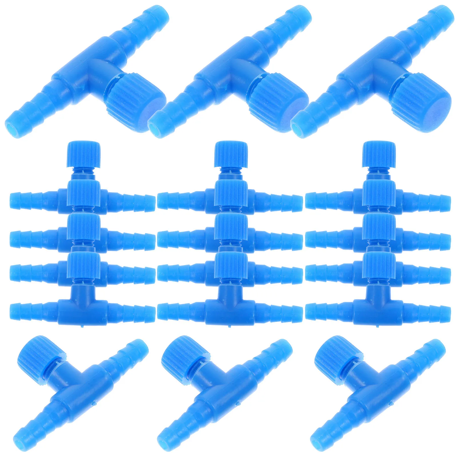 

T Shaped Gas Regulating Valve for Fish Tank Air Pipes Wear Resistant Control Valves Compact Aquarium Regulator for Most