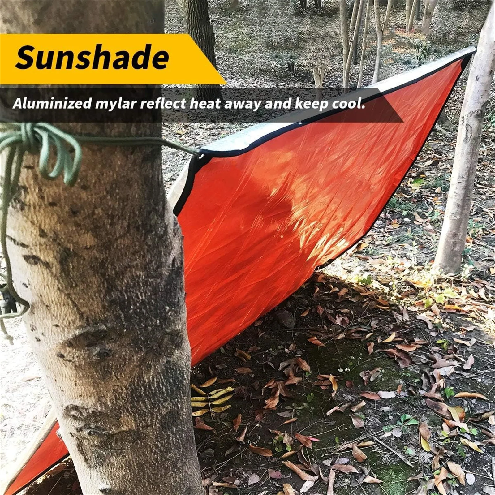 Heavy Duty Survival Blanket – Insulated Thermal Reflective Tarp . All-Weather, Reusable Emergency Blanket for Car or Camping