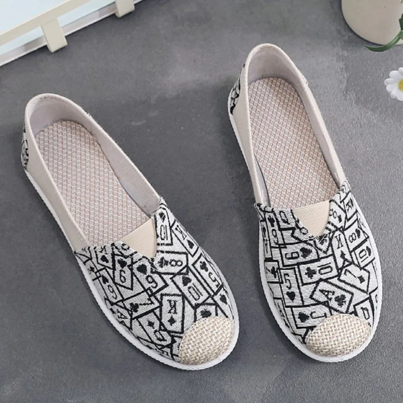 лоферы женские 2023 Ladies Casual Comfort Bohemian Slip On Lazy Shoes Womens Flat Slip On Canvas Strap Loafers Straw Espadrilles