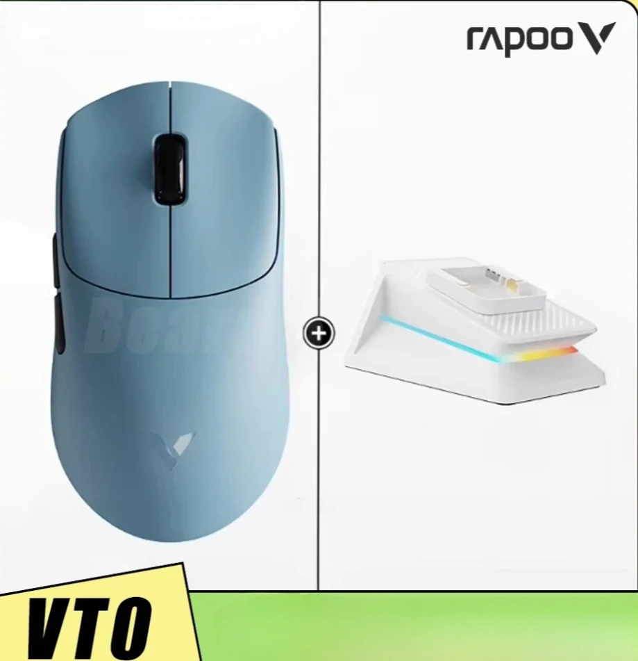 

Мышь RAPOO VT0: легкая, двухрежимная, беспроводная 2.4G, с сенсором PAW 3398, для киберспорта, эргономичная игровая мышь малого и среднего размера