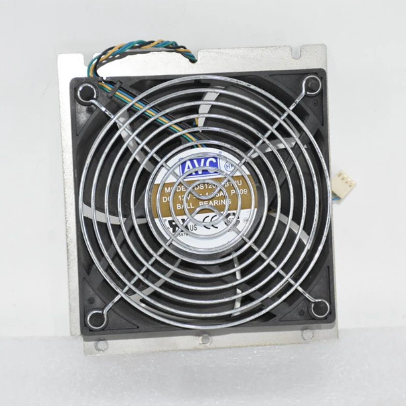 Original For desktop/industrial computer AVC chassis 12cm PWM four wire temperature control DIY with metal mesh fan