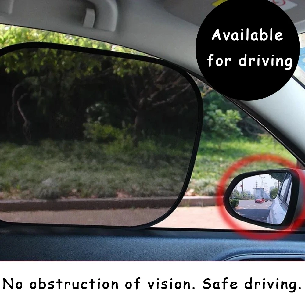 

Детский автомобильный солнцезащитный козырек, 4 шт., ПВХ, универсальный боковой щиток на заднее окно, анти-УФ-блокировка, солнцезащитные лучи, термостойкий, легко прилипается, без остатков