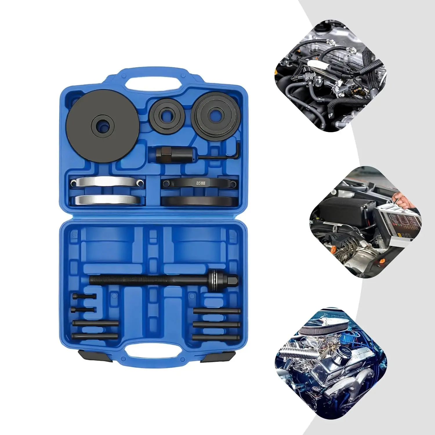 Wheel Bearing Tool, Wheel Hub Puller Wheel Bearing Tool Set for Wheel Bearing Hub Unit Wheel Hub Extractor Assembly Disassembly