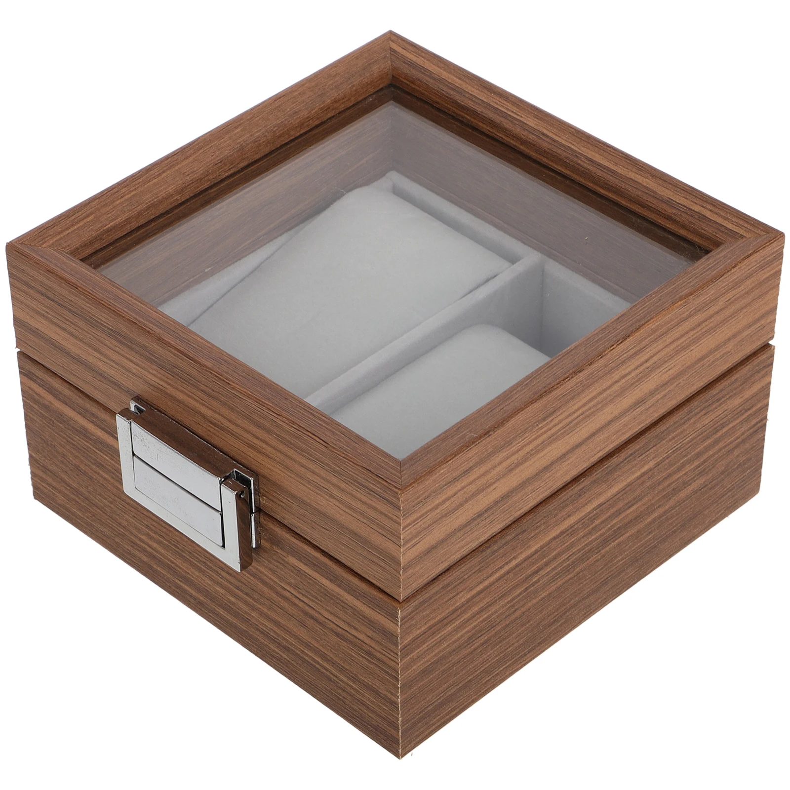 

Wood Watch Storage Box Display Case Retro Decor Container Jewelry Lovers Premium Material Smooth Fine Workmanship Dust Scratch