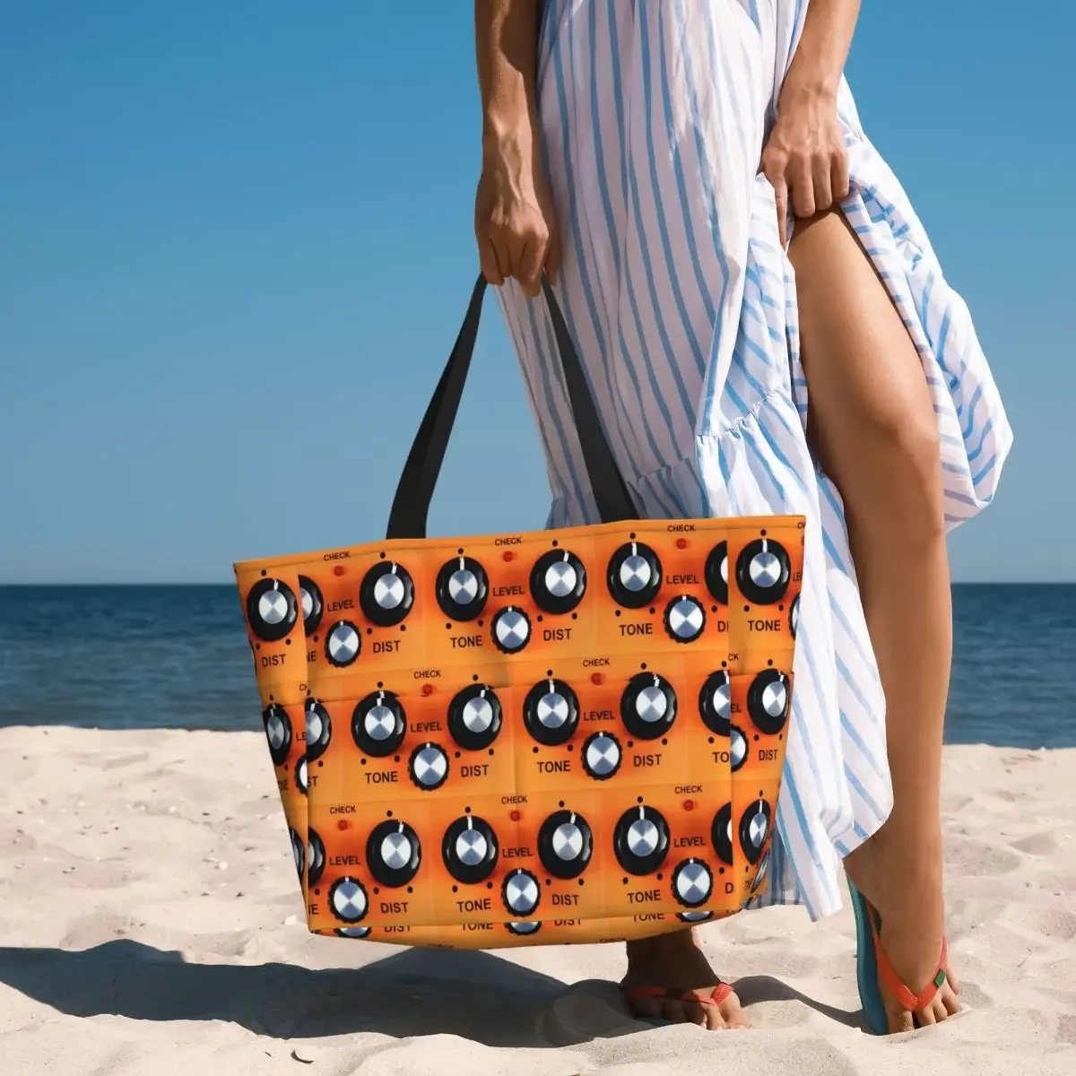 Boss DS-1 Distortion Beach Tote Bag Sport Gym Yoga Duffle Large Tote Bag Women Travel Bag Fitness bag
