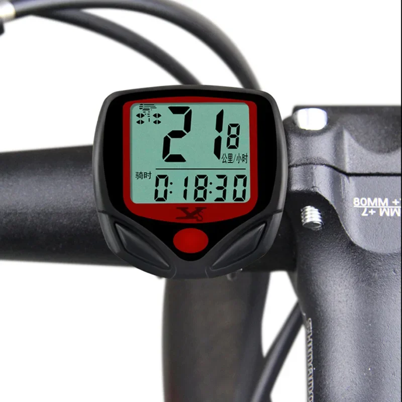 Velocímetro de bicicleta, odómetro, ordenador de velocidad de ciclismo, MTB, bicicleta de carretera, velocímetro LCD resistente al agua, accesorios para bicicleta, 1 Juego