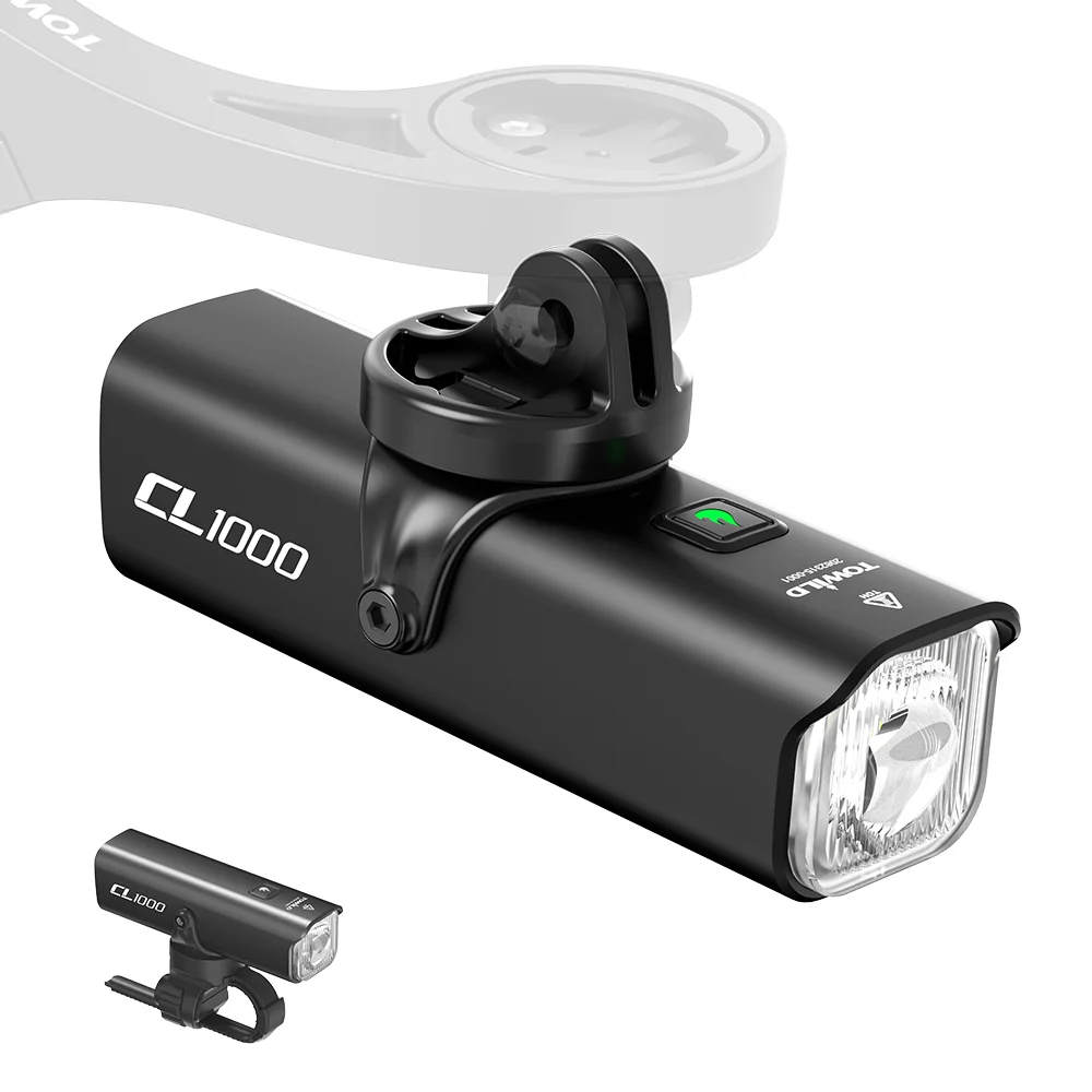 

TOWILD CL1000 передний фонарь для велосипеда IPX6 водонепроницаемый перезаряжаемый велосипедный фонарь 1000LM велосипедная фара светодиодный фонарик MTB велосипедная лампа