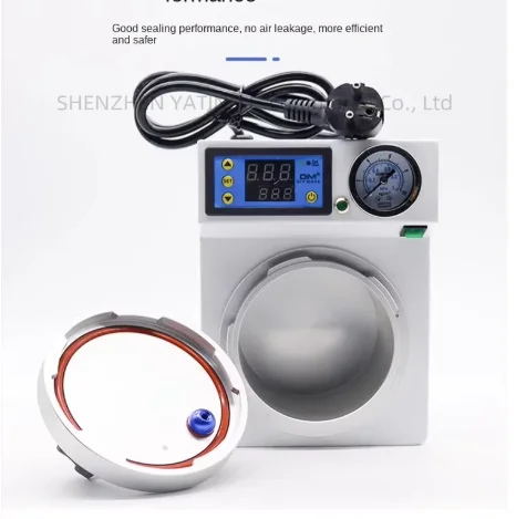 Portable Dental Pressure Polymerizer Denture Pressure Cooker Orthodontic Absorption Silicone Rubber Repair
