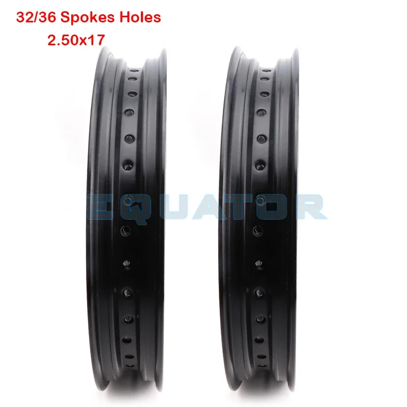 Motorcycle 2.50*17 Inch 2.50x17 32/36 Spokes Holes Aluminum Alloy Motorcycle 17 Inch Wheel Rims Accessories