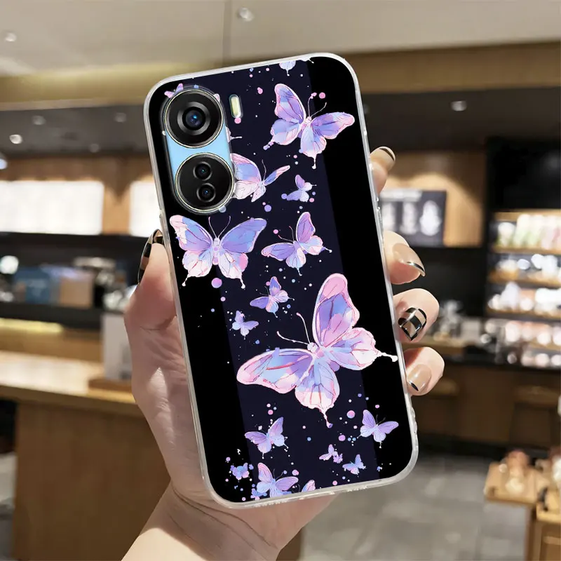 For ZTE Blade V40 design /V30 V40 Vita V41 Vita Case Clear Shockproof Silicone Soft Phone Case ZTE V60 V40S V41 Smart Back Cover