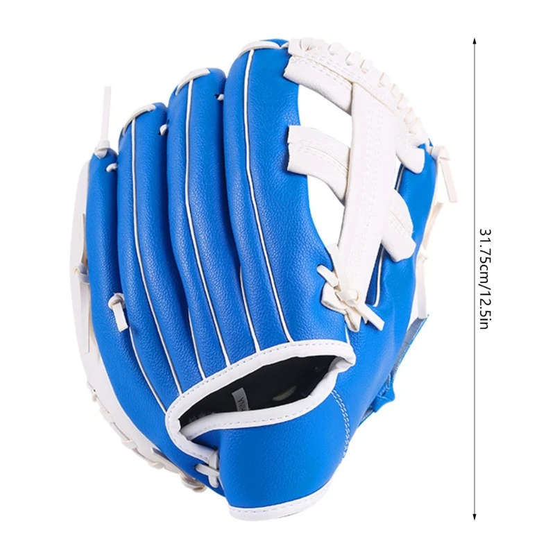 Teen Baseball Gloves Soft PU Leather Batting Gloves Thickening Pitcher Softballs Gloves Catcher Practicing Gloves