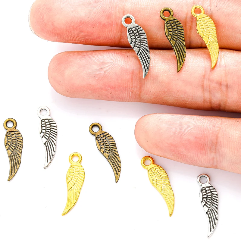 Серьги-Подвески ручной работы из металлического сплава, 19 Х5 мм, 3 цвета, 70 шт., D405