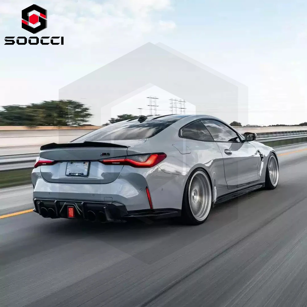 Dry Carbon Fiber  PSM Style Rear Wing for G80 G82 G20 G22 M3 M4 3 Series 4 Series Spoiler Ducktail Rear Lip Trunk Tail Wing