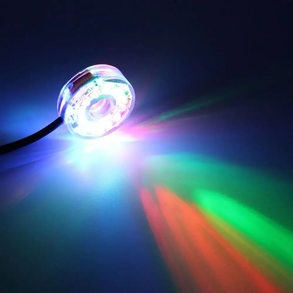 الضوء المحيط ضوء خزان الأسماك الملونة مقاوم للماء مع مصاصة حوض السمك ضوء LED مصابيح ديكور حوض السمك الجنينة