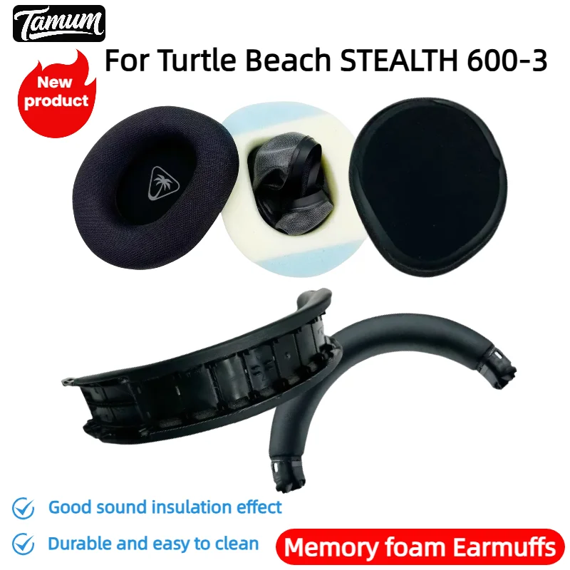 

TAMUM Replacement foam Ear Pads pillow Cushion Cover for Turtle Beach STEALTH 600-3 Gaming Headphone Headset EarPads