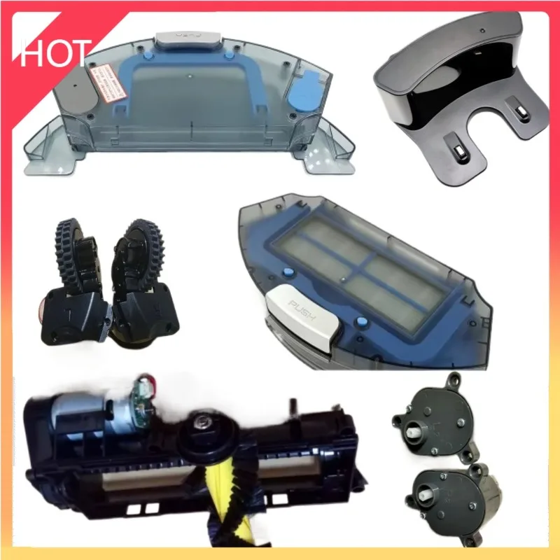 Pièces d'aspirateur Robot pour Osoji 950 990 870 AMIBOT Spirit ICE H2O, carte mère, poubelle, réservoir d'eau, chargeur, moteurs de roue de quai