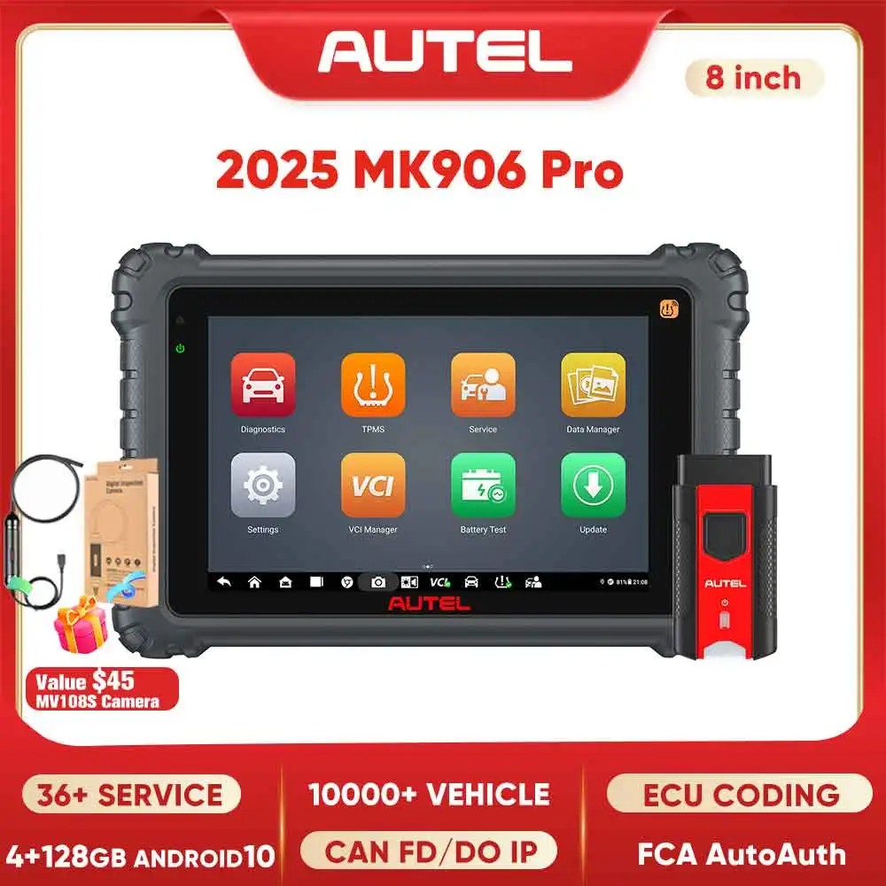 Autel MaxiCOM MK906PRO OBD2 Car Diagnostic Tool With Ultra-Level Hardware,ECU Coding,36+ Service Updated of MK906BT MS906Pro