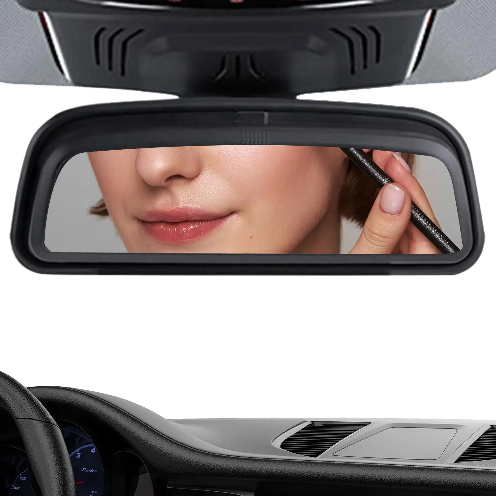 

Wide Angle Rear View Mirror Sunglasses Holder Car Rear View Mirror Safe Driving Adjustable Lens With Wide Angle High Definition