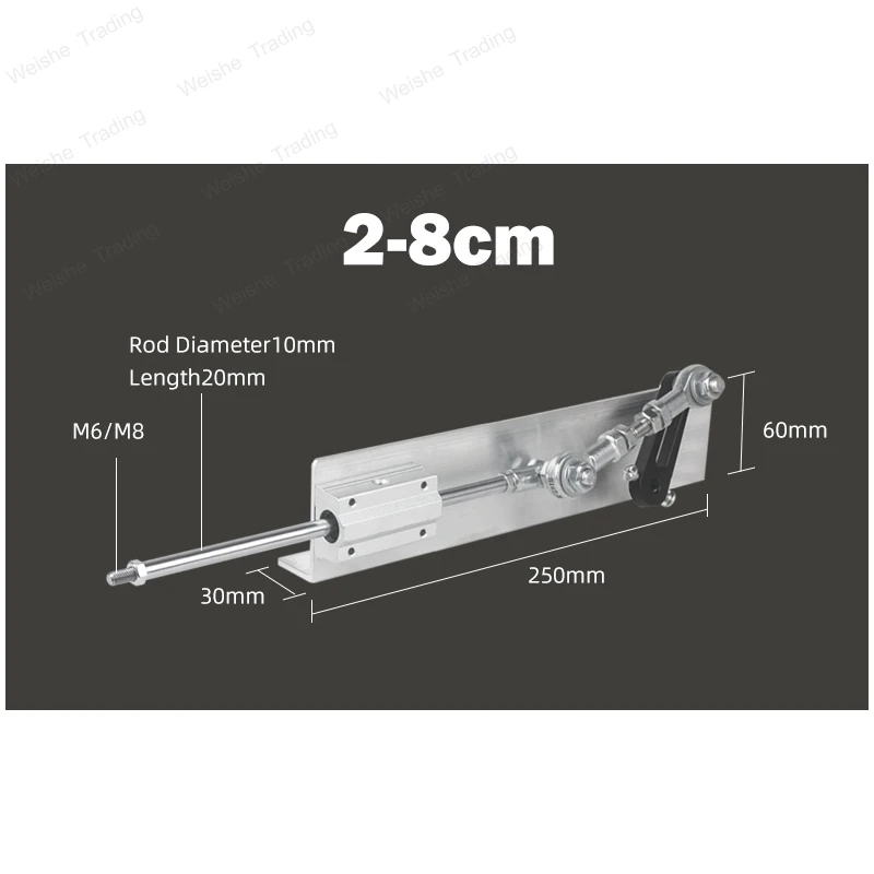 Telescopic Rocker Arm Actuator DIY Linear Reciprocating Mechanism Linear Actuator Equipment Parts Push Rod Machinery Parts