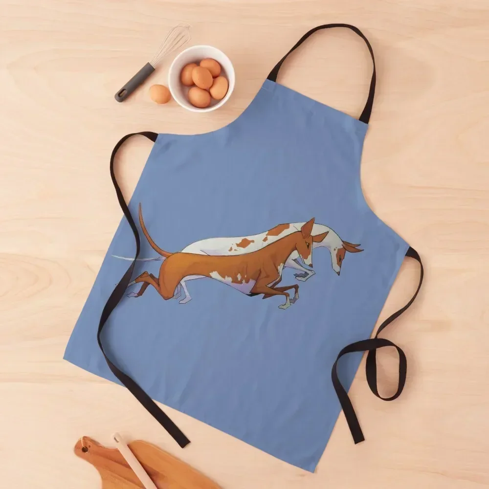 

Leaping Ibizan Hounds Apron Kitchen accessories Home Cleaning Apron