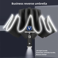 Automatic Umbrella with Reflective Stripe Reverse Led Light For Changan CS75 CS35 CS15 CS95 RAETON CX70 CS55 EADO CX20 CS15EV Al